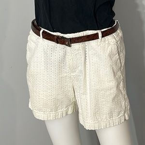 Merona White Eyelet Shorts, Size 8